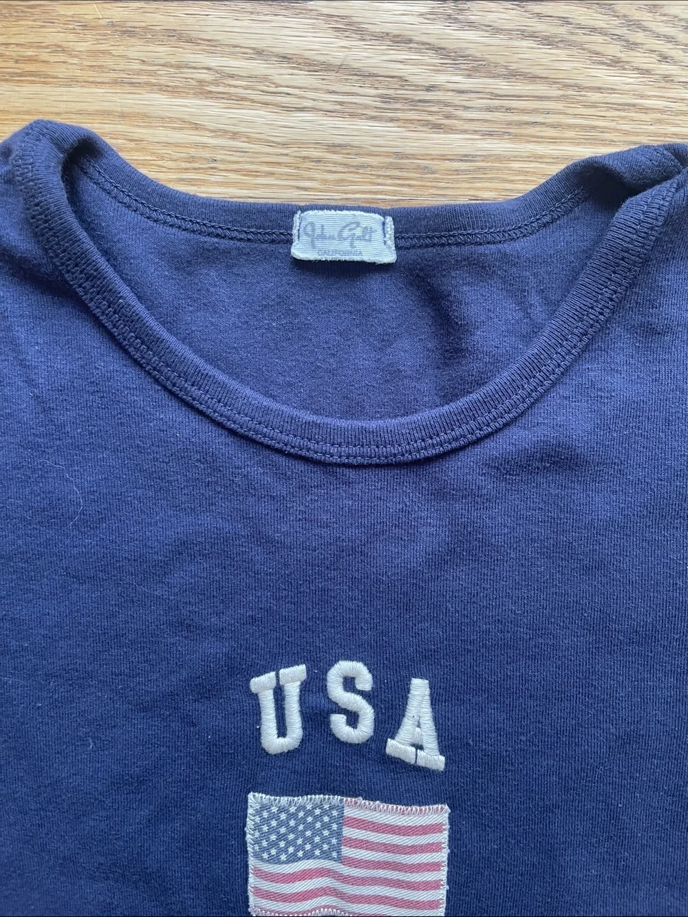 John Galt - Navy USA Flag Graphic Tee